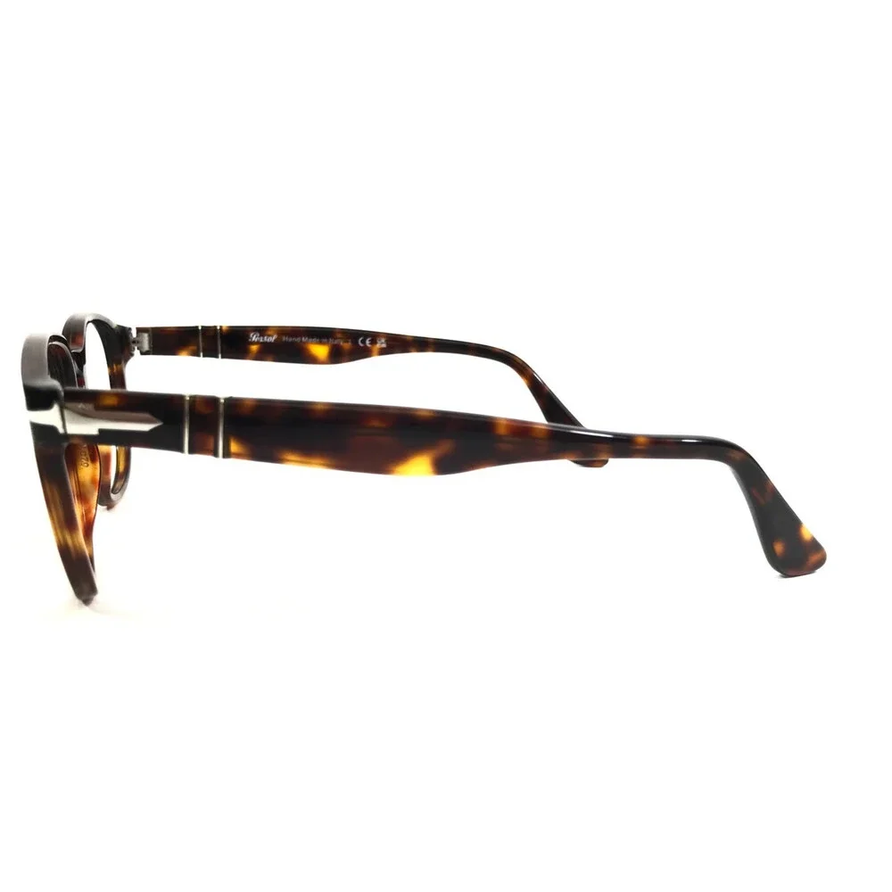 Persol Eyeglasses Frames 3238-V 24 Tortoise Brown Square Full Rim 52-19-145